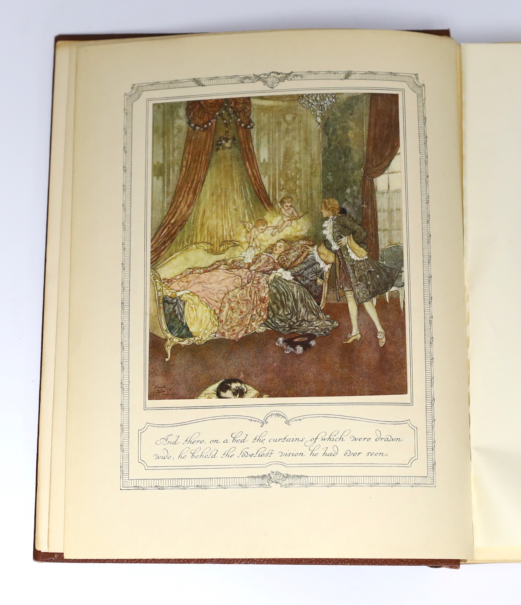 Quiller Couch, Sir Arthur - The Sleeping Beauty and Other Fairy Tales....illustrated by Edmund Dulac. First Trade Edition. 30 captioned coloured plates, mounted within decorated borders, and some text decorations; publis